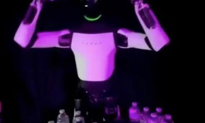 特斯拉机器人摔倒前做出“摘头显”动作被疑受远程操控，马斯克曾称其由AI驱动、非遥控